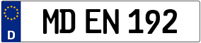 Trailer License Plate